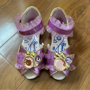 Disney Purple and Gold Dress Shoes with Princess Design